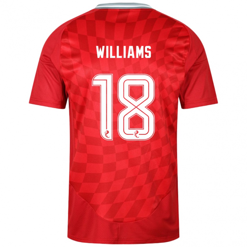 Homem Camisola Rhys Williams #18 Vermelho Principal 2024/25 Camisa