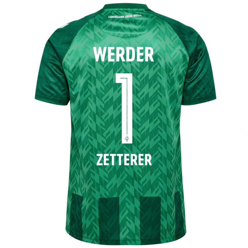 Homem Camisola Michael Zetterer #1 Verde Principal 2024/25 Camisa