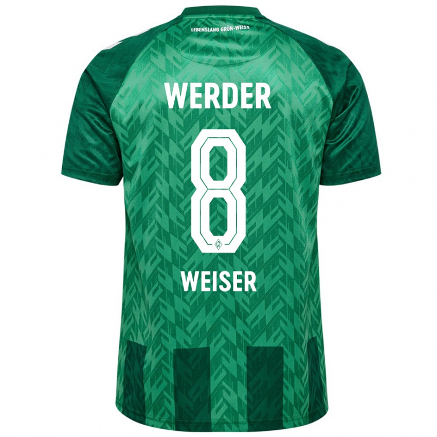 Homem Camisola Mitchell Weiser #8 Verde Principal 2024/25 Camisa