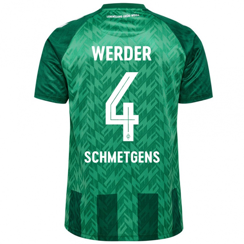 Homem Camisola Mick Schmetgens #4 Verde Principal 2024/25 Camisa