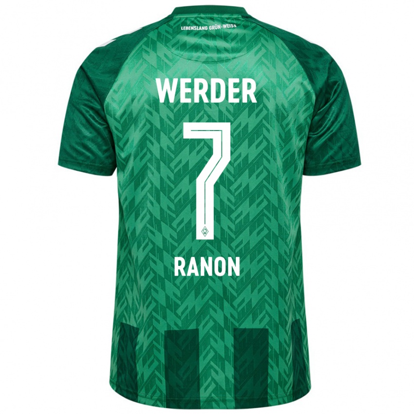 Homem Camisola Yuval Ranon #7 Verde Principal 2024/25 Camisa