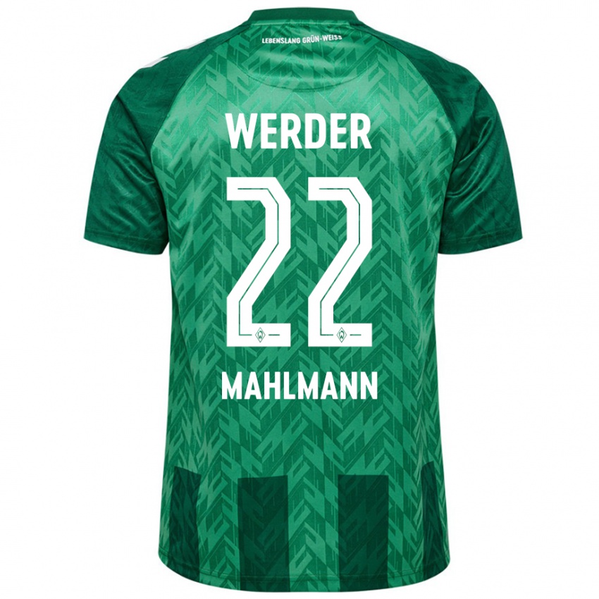 Homem Camisola Justus Mahlmann #22 Verde Principal 2024/25 Camisa