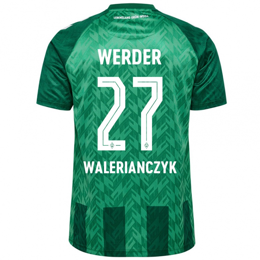 Homem Camisola Dennis Walerianczyk #27 Verde Principal 2024/25 Camisa