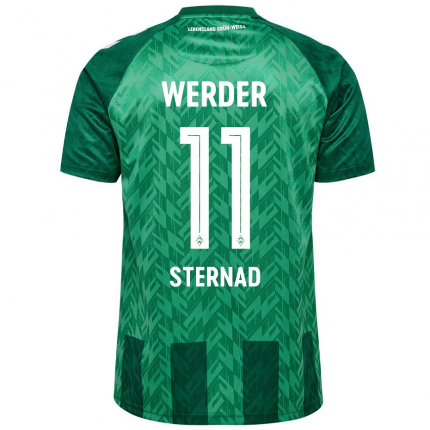 Homem Camisola Maja Sternad #11 Verde Principal 2024/25 Camisa