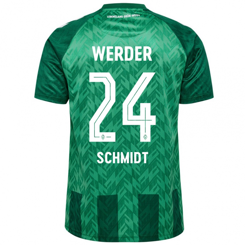 Homem Camisola Lara Schmidt #24 Verde Principal 2024/25 Camisa