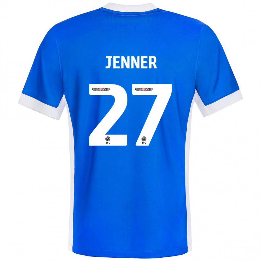 Homem Camisola Abbi Jenner #27 Branco Azul Principal 2024/25 Camisa