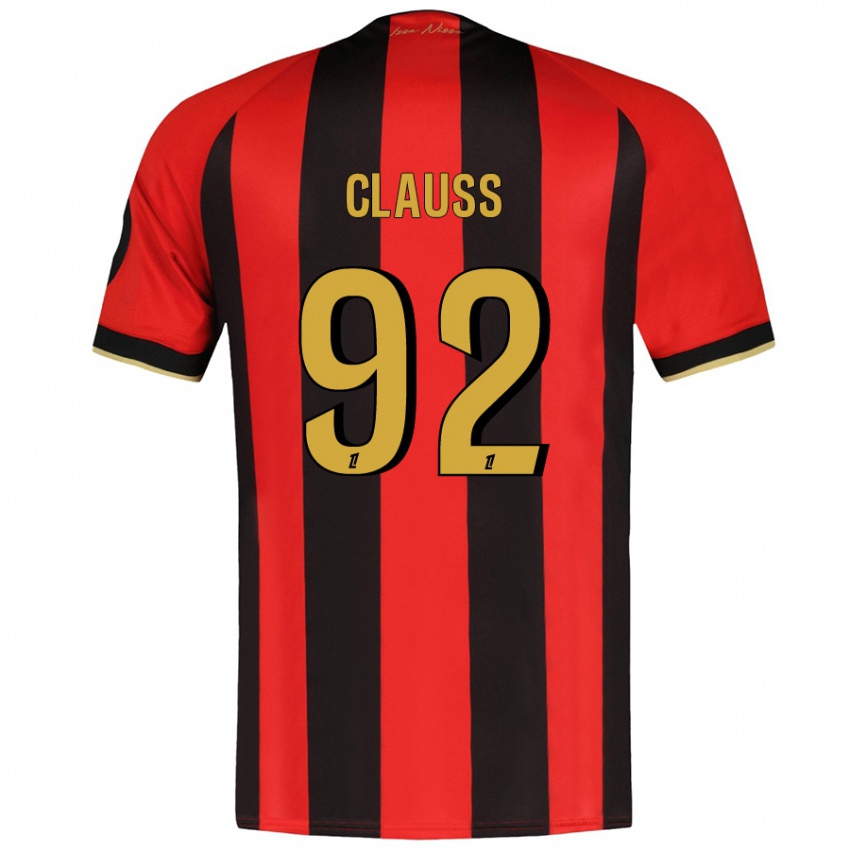 Homem Camisola Jonathan Clauss #92 Vermelho Preto Principal 2024/25 Camisa