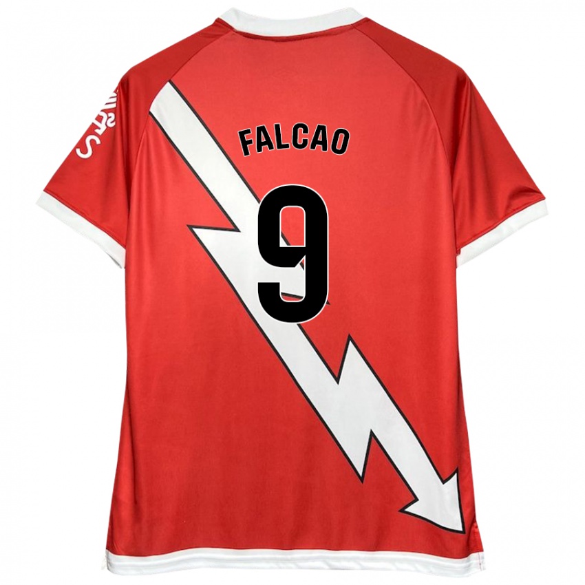 Homem Camisola Radamel Falcao #9 Vermelho Branco Principal 2024/25 Camisa