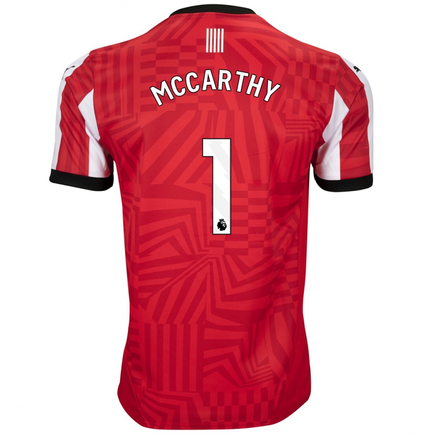 Homem Camisola Alex Mccarthy #1 Vermelho Branco Principal 2024/25 Camisa