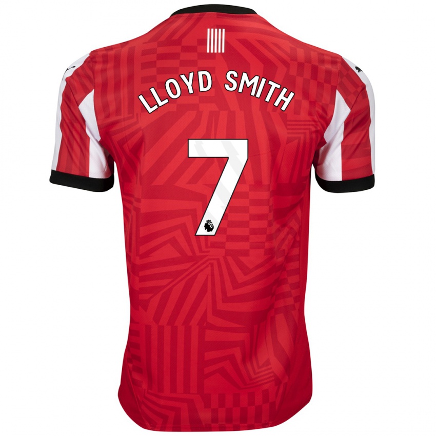 Homem Camisola Lexi Lloyd-Smith #7 Vermelho Branco Principal 2024/25 Camisa