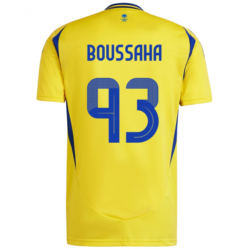 Homem Camisola Lina Boussaha #93 Azul Amarelo Principal 2024/25 Camisa