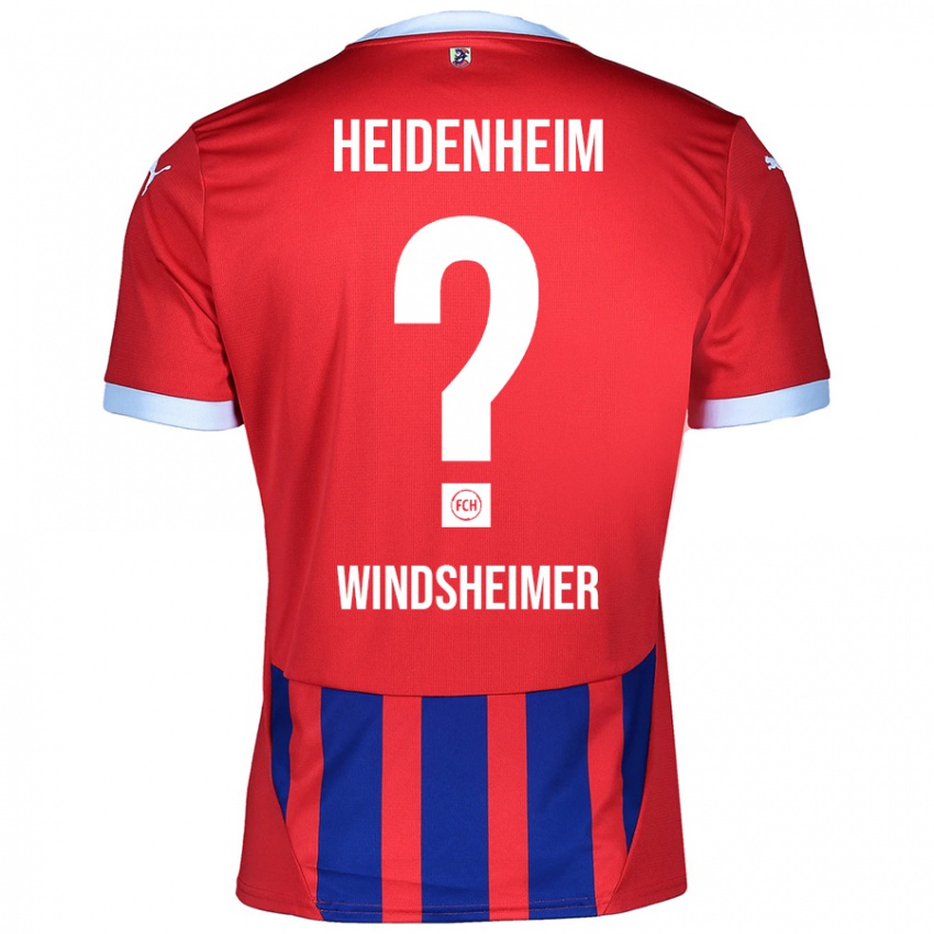 Homem Camisola Tim Windsheimer #0 Azul Vermelho Principal 2024/25 Camisa