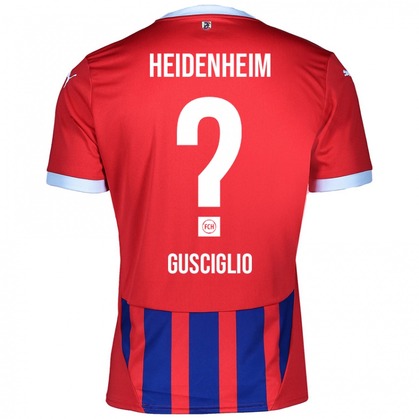 Homem Camisola Alessio Gusciglio #0 Azul Vermelho Principal 2024/25 Camisa