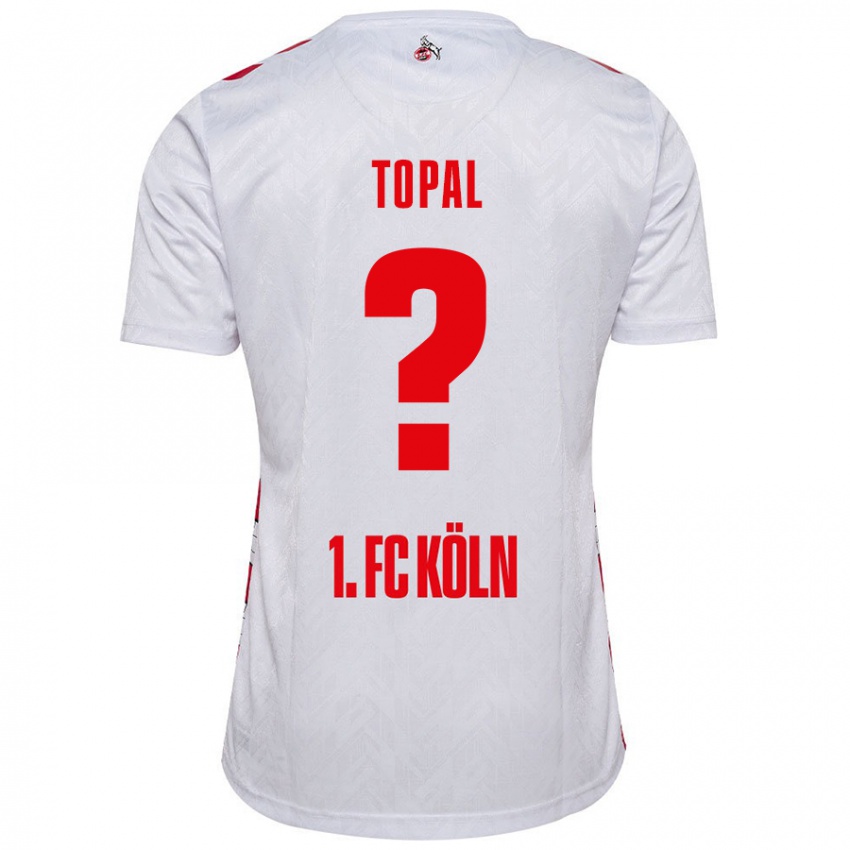 Homem Camisola Sidar Topal #0 Vermelho Branco Principal 2024/25 Camisa