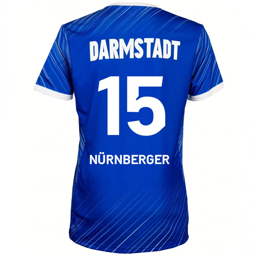 Homem Camisola Fabian Nürnberger #15 Branco Azul Principal 2024/25 Camisa