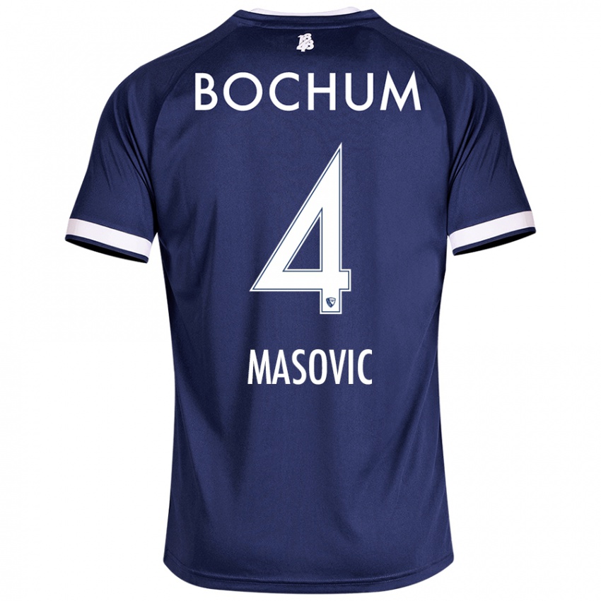 Homem Camisola Erhan Masovic #4 Azul Escuro Principal 2024/25 Camisa