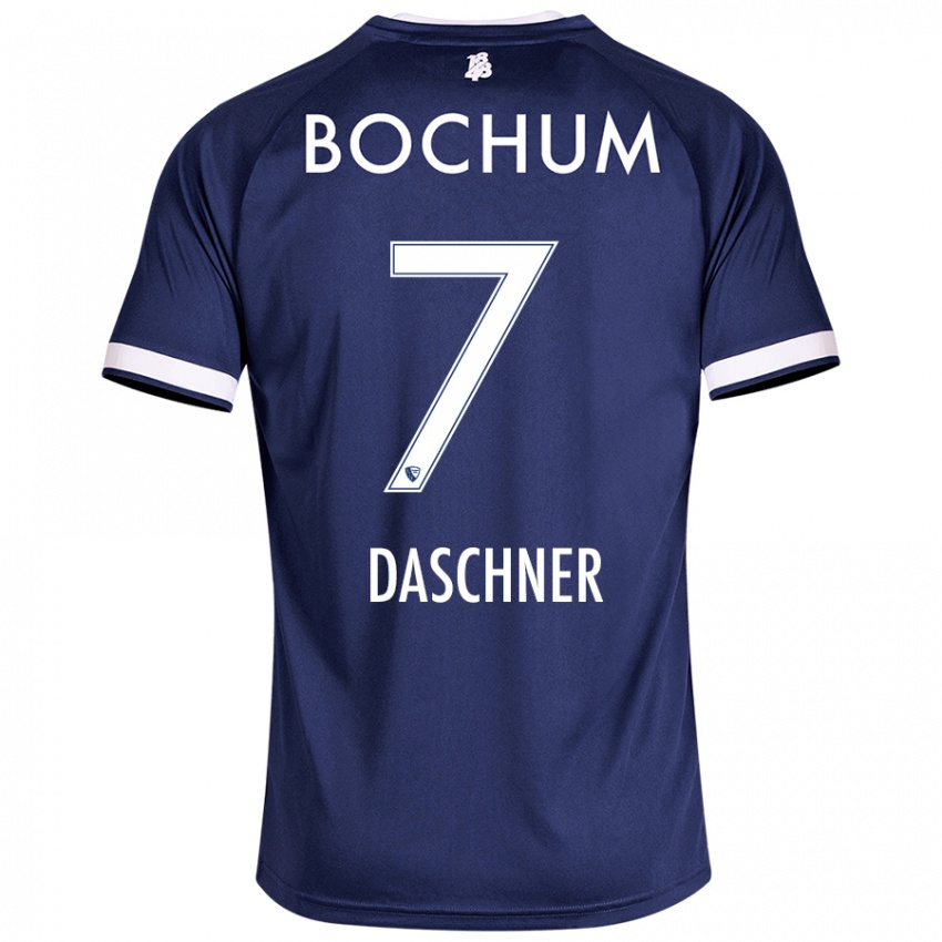 Homem Camisola Lukas Daschner #7 Azul Escuro Principal 2024/25 Camisa