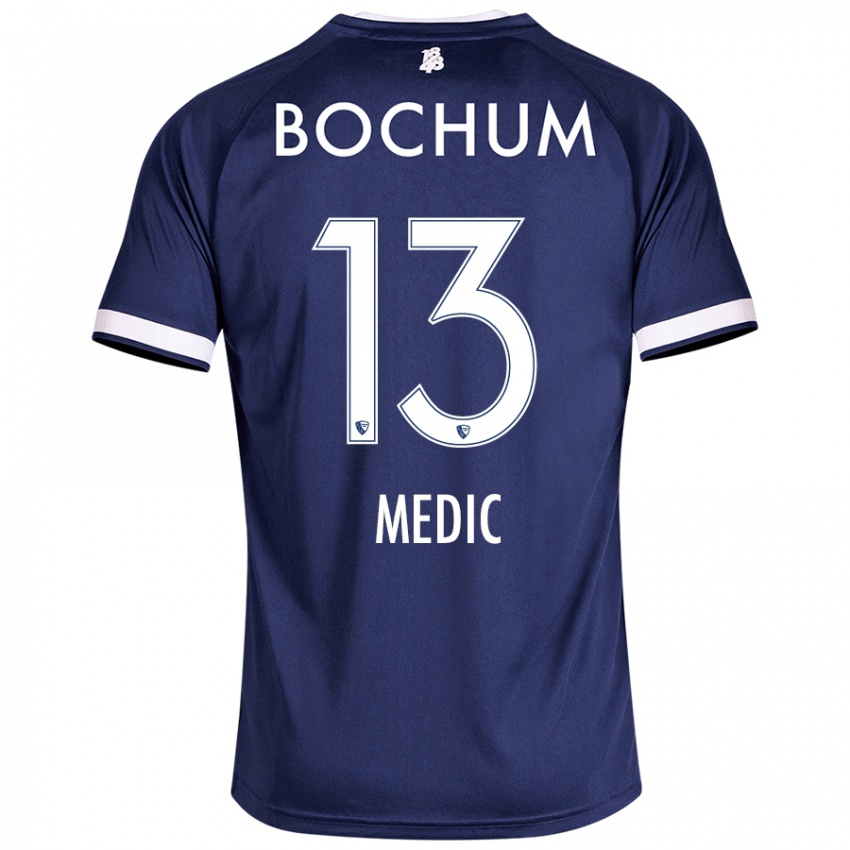 Homem Camisola Jakov Medic #13 Azul Escuro Principal 2024/25 Camisa