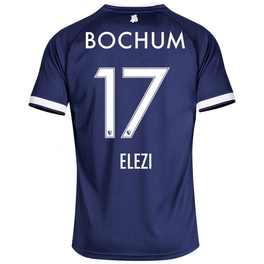 Homem Camisola Agon Elezi #17 Azul Escuro Principal 2024/25 Camisa