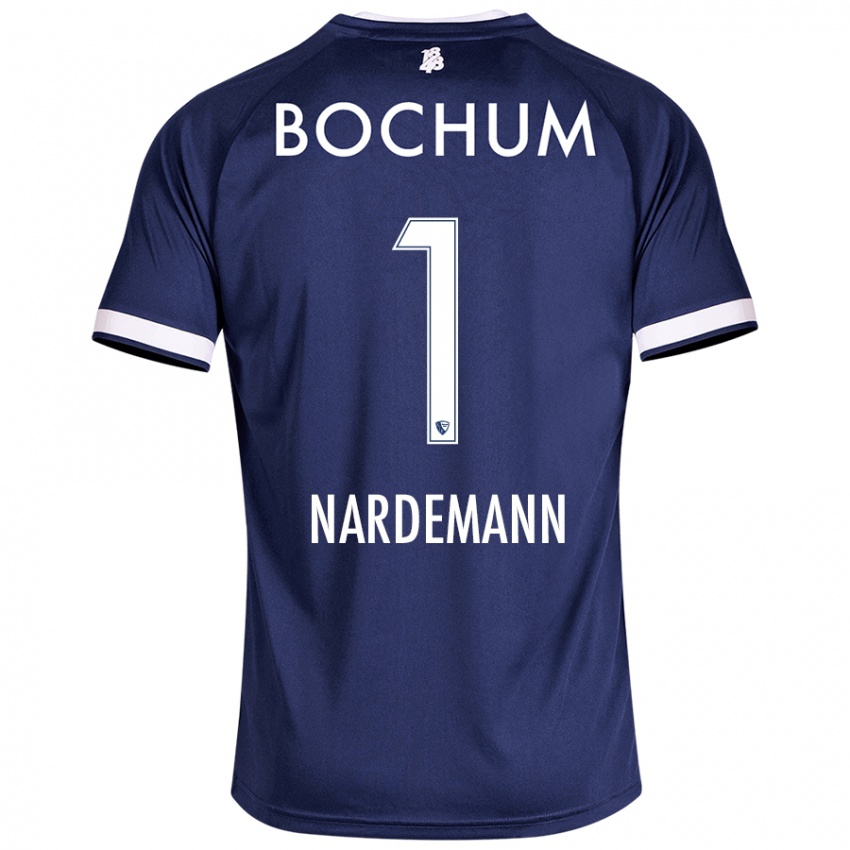 Homem Camisola Kari Närdemann #1 Azul Escuro Principal 2024/25 Camisa