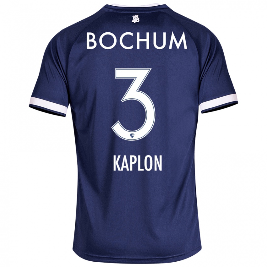 Homem Camisola Frauke Kaplon #3 Azul Escuro Principal 2024/25 Camisa