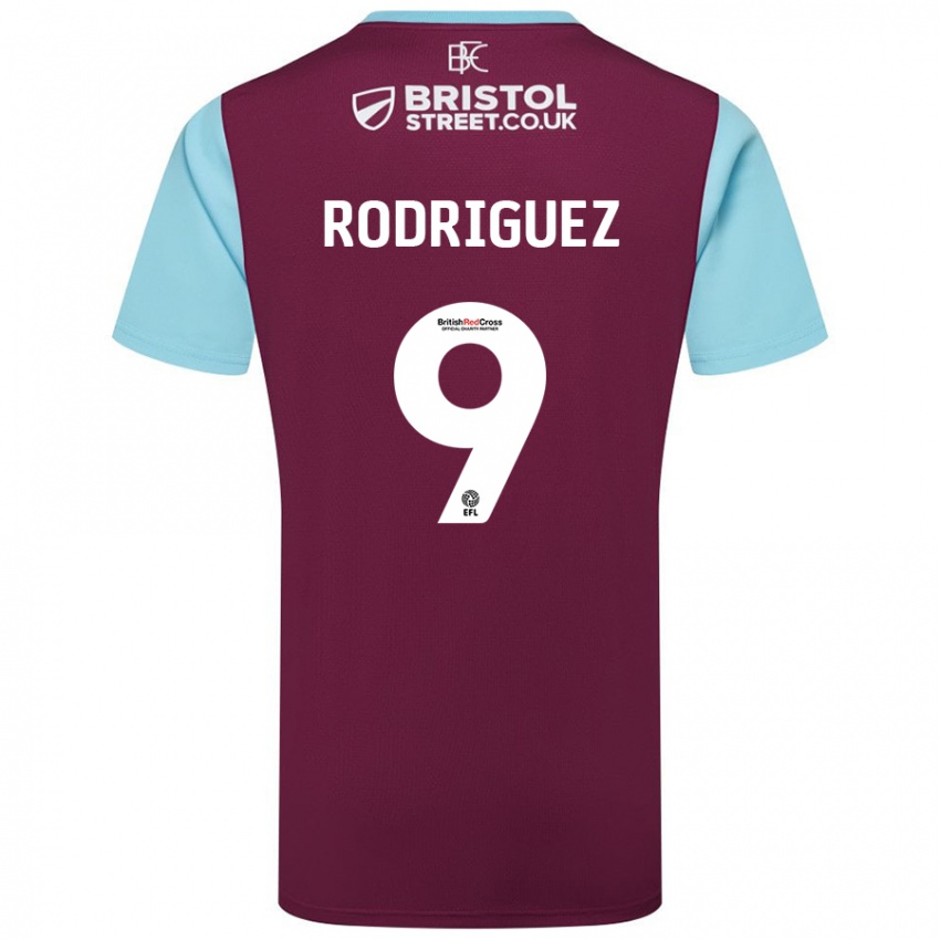 Homem Camisola Jay Rodríguez #9 Crédito Borboleta Azul Principal 2024/25 Camisa