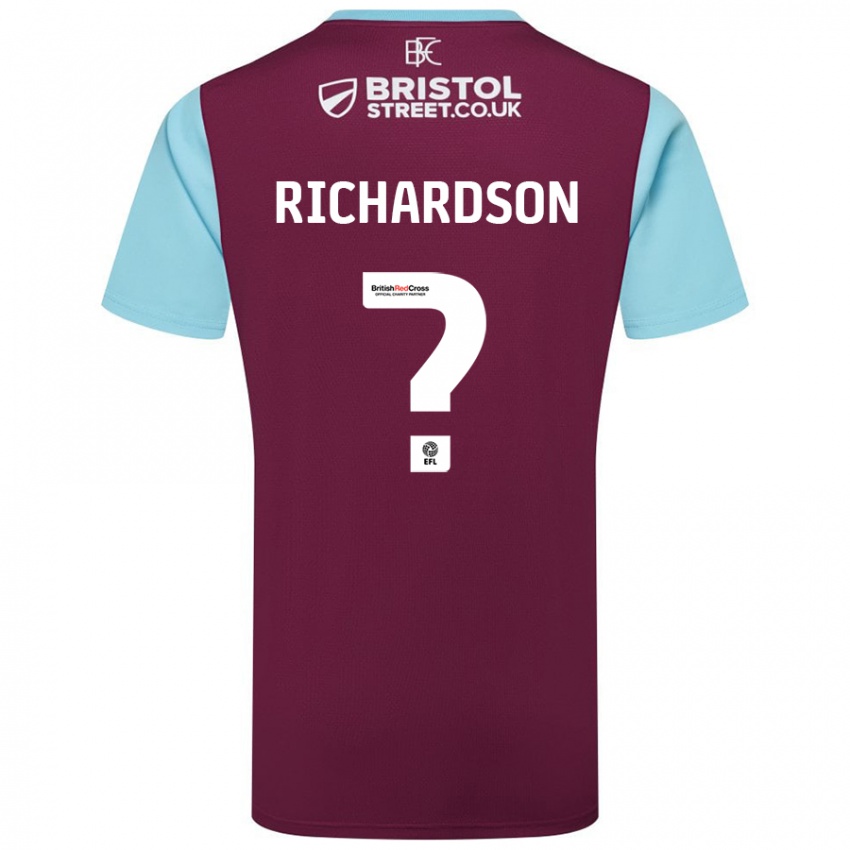 Homem Camisola Lewis Richardson #0 Crédito Borboleta Azul Principal 2024/25 Camisa