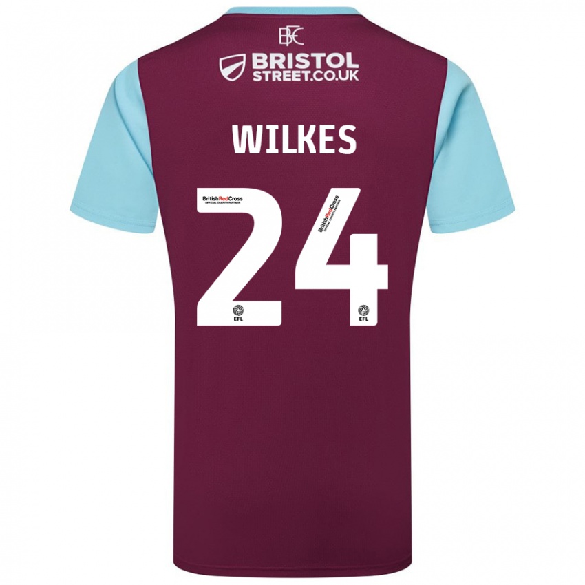 Homem Camisola Tilly Wilkes #24 Crédito Borboleta Azul Principal 2024/25 Camisa