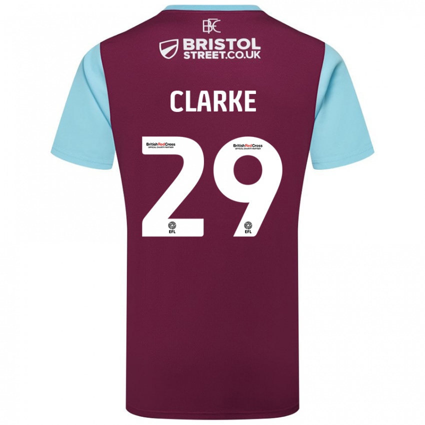 Homem Camisola Abby Clarke #29 Crédito Borboleta Azul Principal 2024/25 Camisa