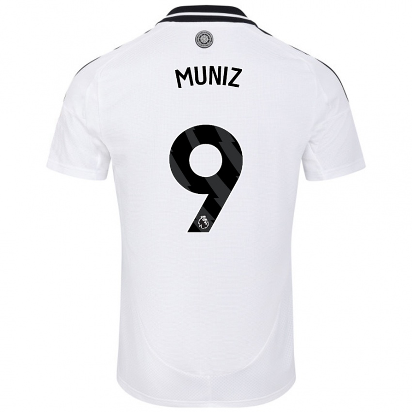 Homem Camisola Rodrigo Muniz #9 Branco Principal 2024/25 Camisa