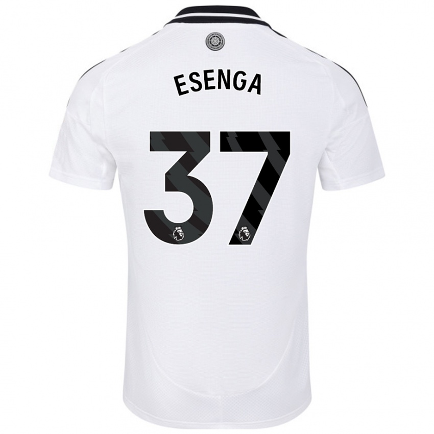 Homem Camisola Jonathan Esenga #37 Branco Principal 2024/25 Camisa