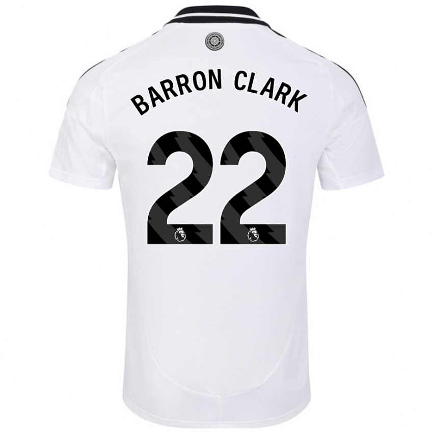 Homem Camisola Betty Barron-Clark #22 Branco Principal 2024/25 Camisa