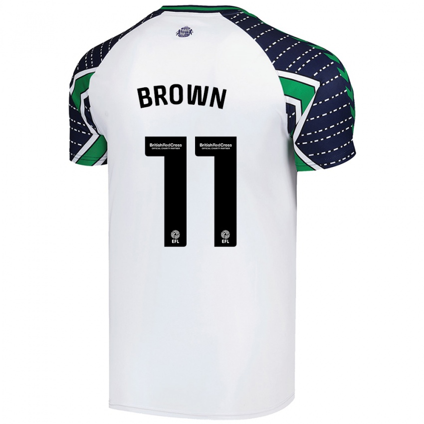 Homem Camisola Jessica Brown #11 Branco Alternativa 2024/25 Camisa