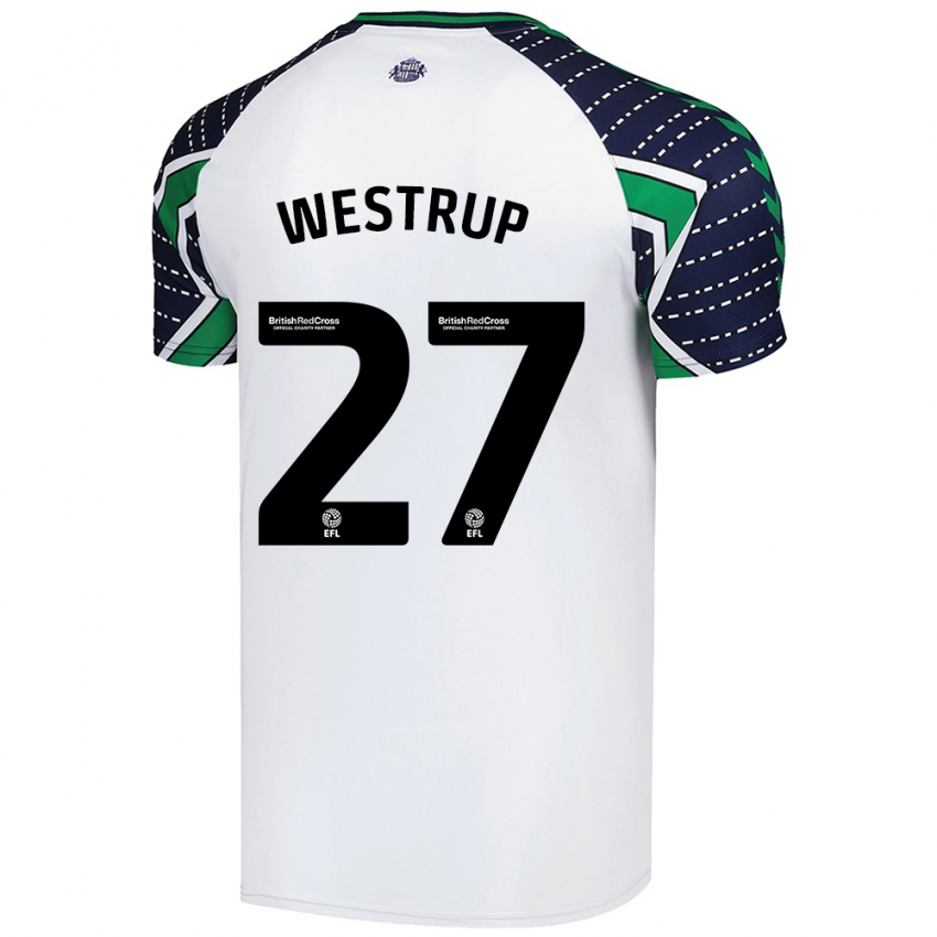 Homem Camisola Brianna Westrup #27 Branco Alternativa 2024/25 Camisa