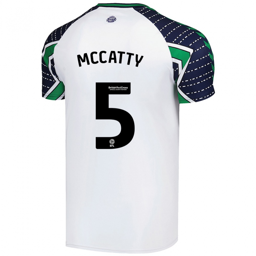 Homem Camisola Grace Mccatty #5 Branco Alternativa 2024/25 Camisa