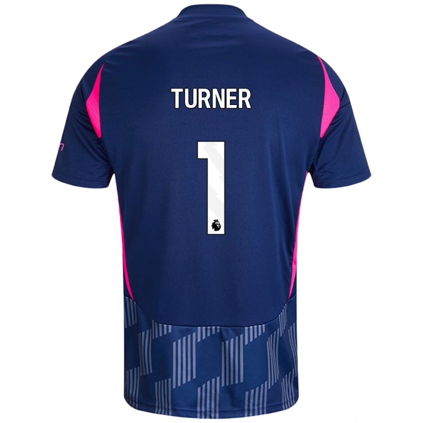 Homem Camisola Matt Turner #1 Rosa Azul Real Alternativa 2024/25 Camisa