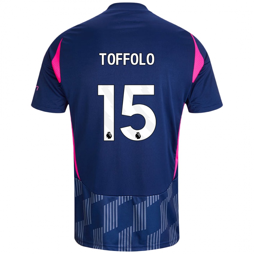 Homem Camisola Harry Toffolo #15 Rosa Azul Real Alternativa 2024/25 Camisa