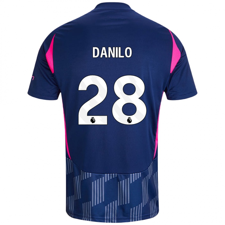 Homem Camisola Danilo #28 Rosa Azul Real Alternativa 2024/25 Camisa