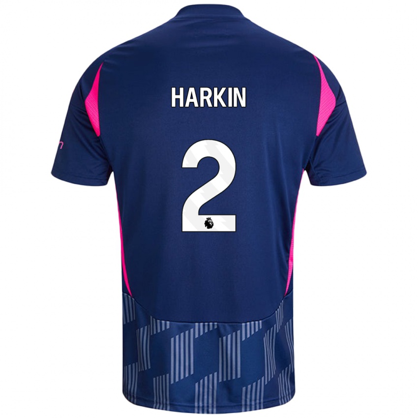 Homem Camisola Lyndsey Harkin #2 Rosa Azul Real Alternativa 2024/25 Camisa