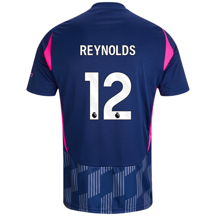 Homem Camisola Niamh Reynolds #12 Rosa Azul Real Alternativa 2024/25 Camisa