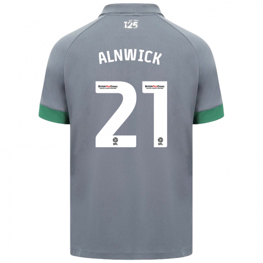 Homem Camisola Jak Alnwick #21 Cinza Escuro Alternativa 2024/25 Camisa