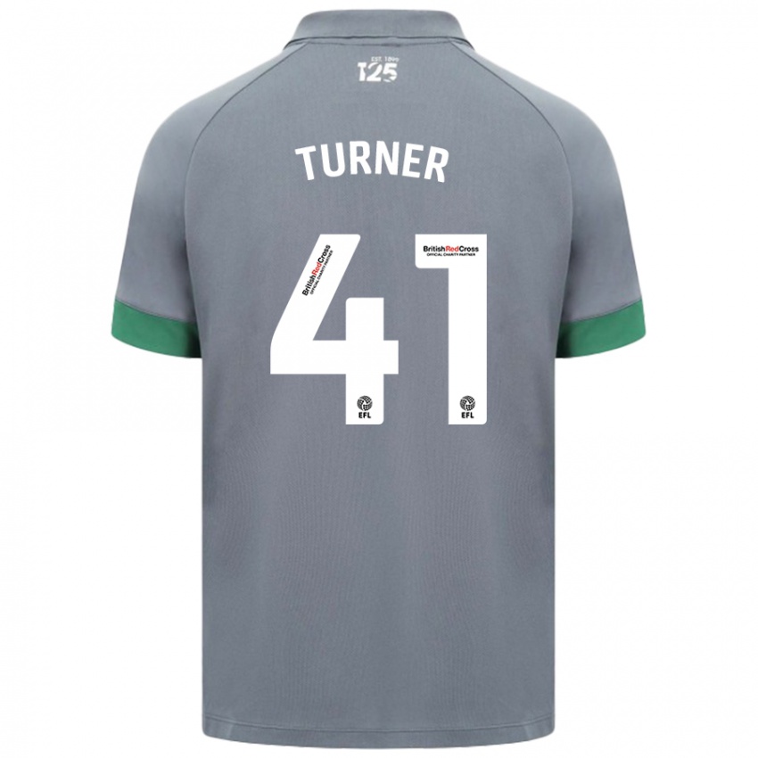 Homem Camisola Matthew Turner #41 Cinza Escuro Alternativa 2024/25 Camisa