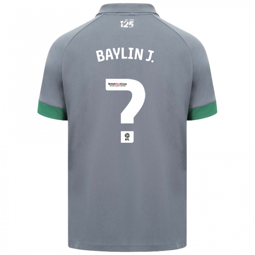 Homem Camisola Baylin Johnson #0 Cinza Escuro Alternativa 2024/25 Camisa