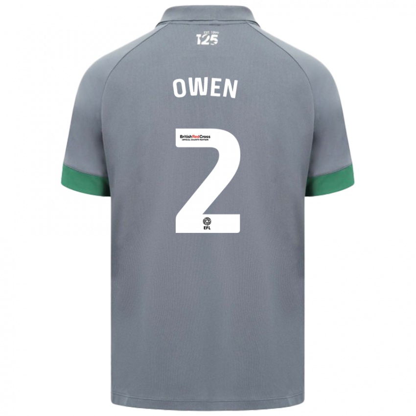 Homem Camisola Lisa Owen #2 Cinza Escuro Alternativa 2024/25 Camisa