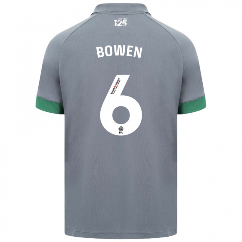 Homem Camisola Megan Bowen #6 Cinza Escuro Alternativa 2024/25 Camisa