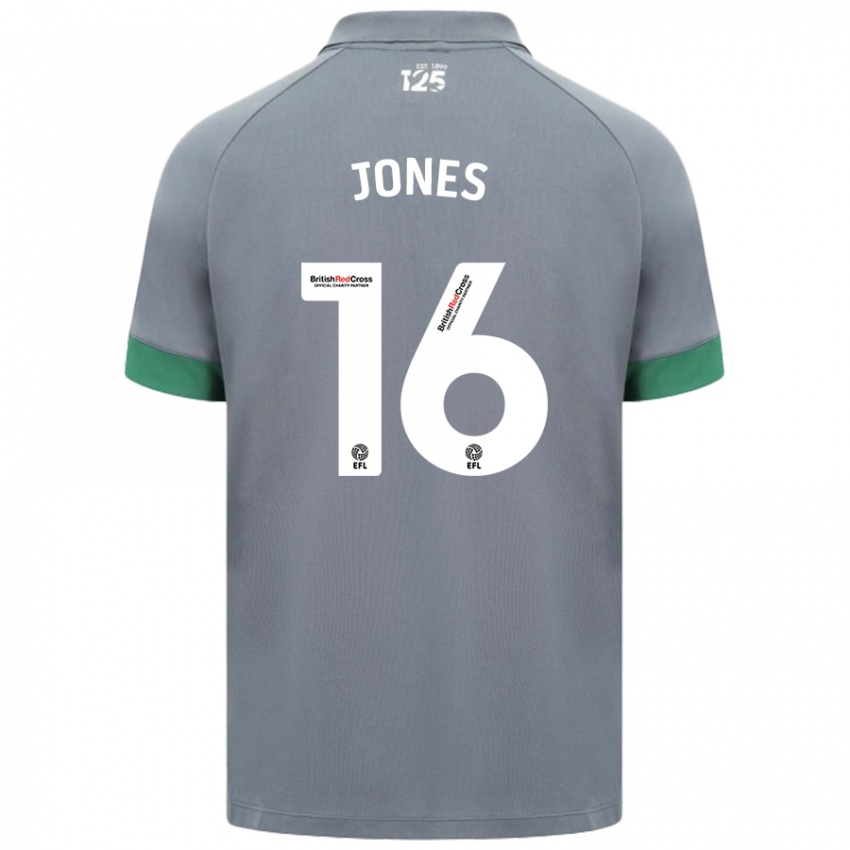 Homem Camisola Ellie Jones #16 Cinza Escuro Alternativa 2024/25 Camisa