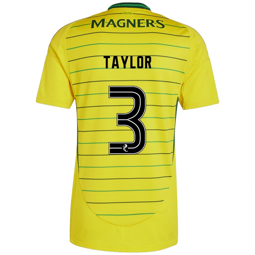 Homem Camisola Greg Taylor #3 Amarelo Alternativa 2024/25 Camisa