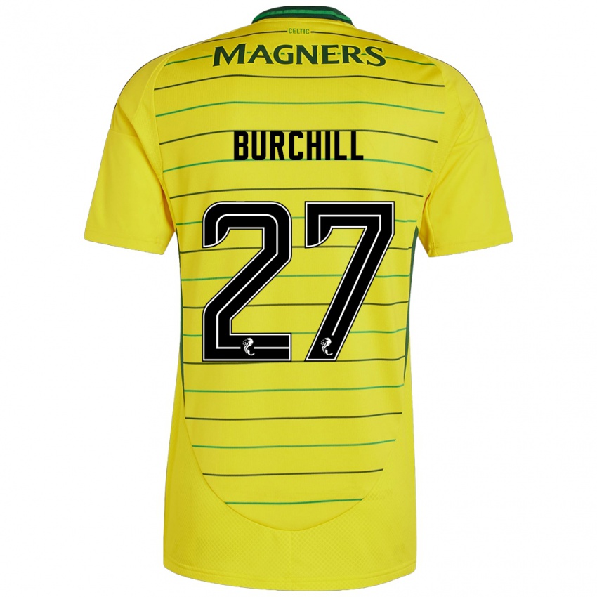 Homem Camisola Tiree Burchill #27 Amarelo Alternativa 2024/25 Camisa