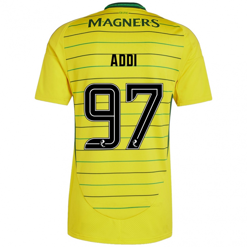 Homem Camisola Imane Addi #97 Amarelo Alternativa 2024/25 Camisa