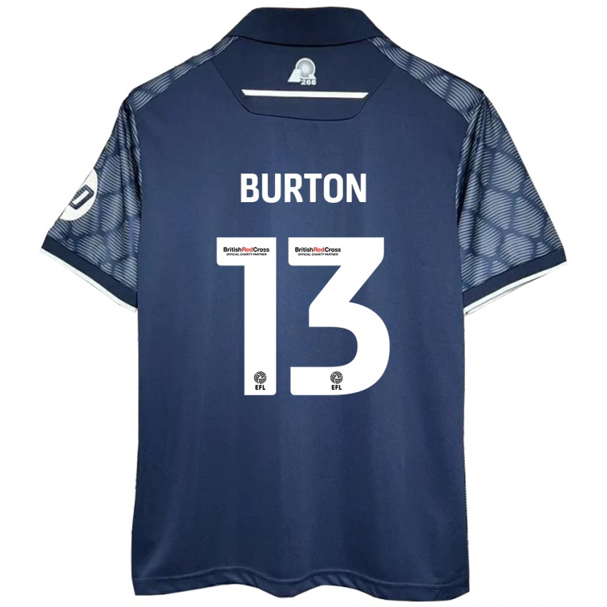 Homem Camisola Callum Burton #13 Preto Alternativa 2024/25 Camisa